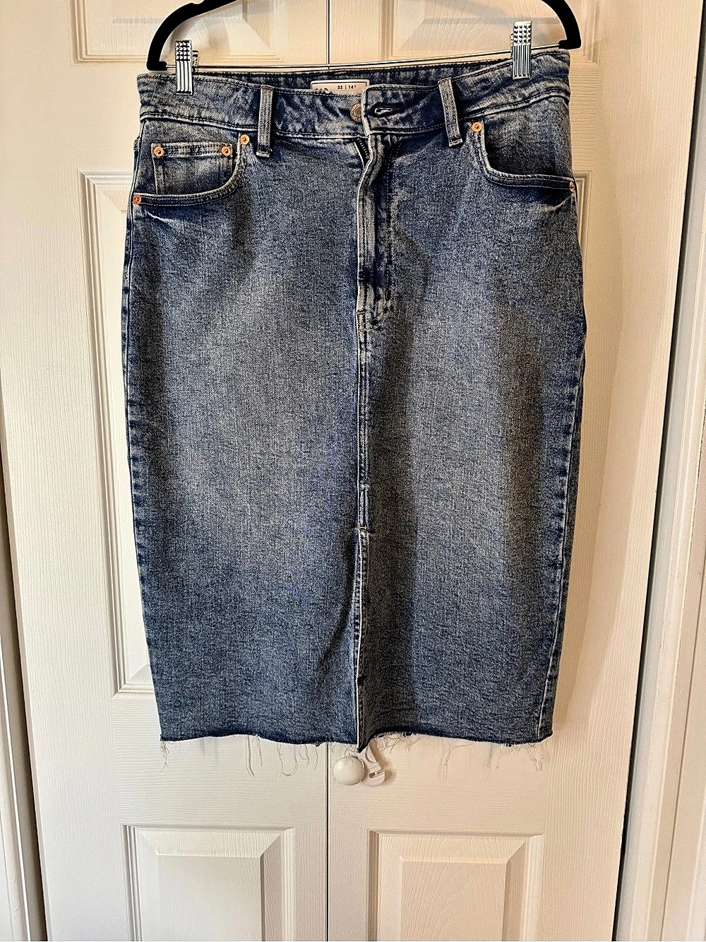 Gap Icon Denim knee-length Skirt Size 14T